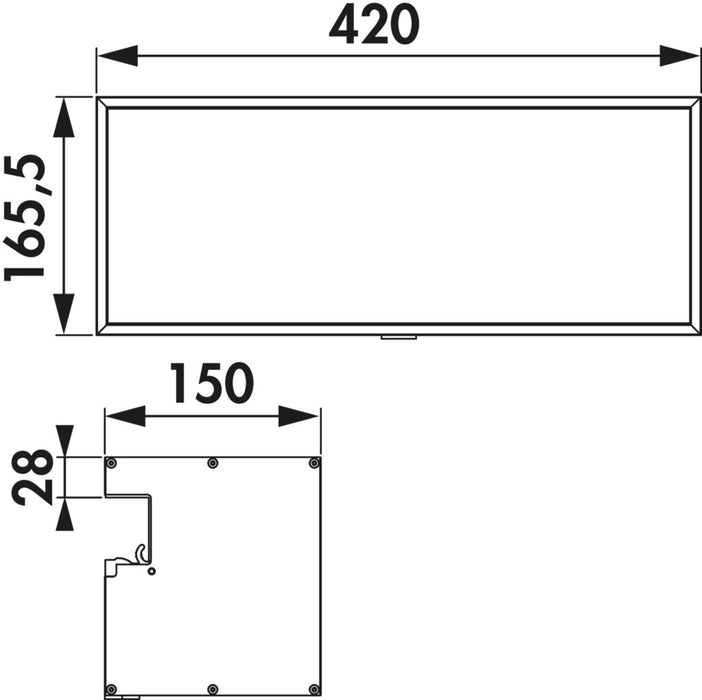 Naber Lucento Verteilerbox, Zubehör, schwarz