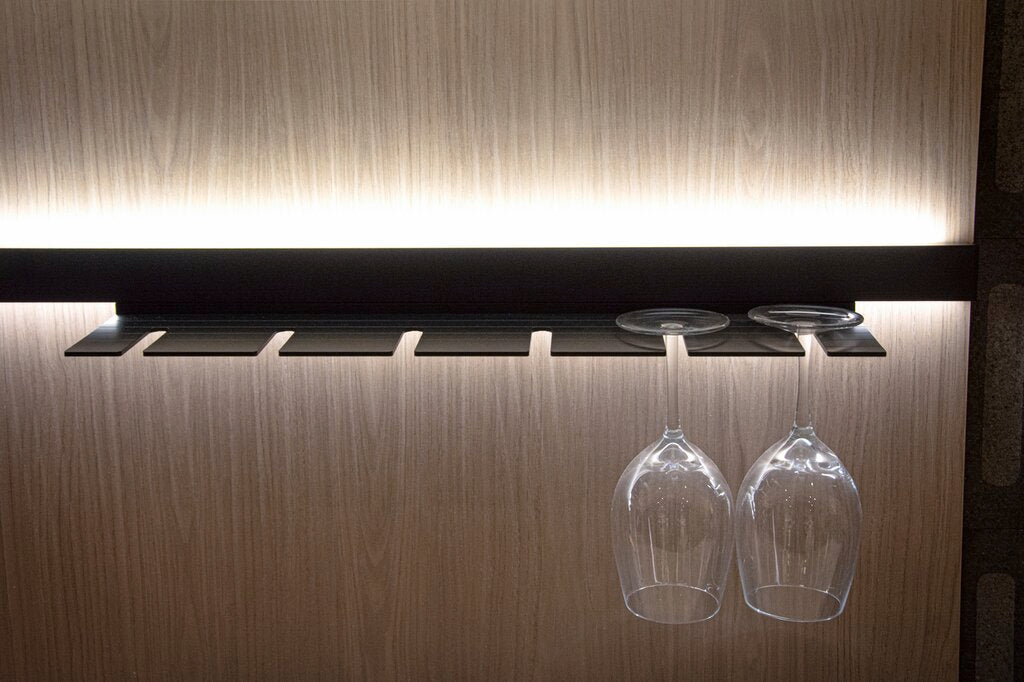 Naber Lucento Weinglashalter, Relingsystem, schwarz