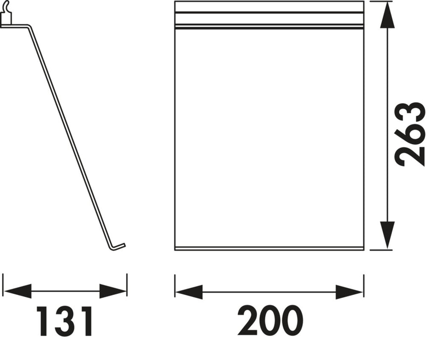 Naber Lucento Tablethalter, Relingsystem, schwarz