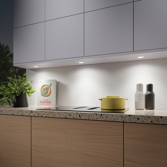 Naber | Anelli LED edelstahlfarbig | Einbauleuchte | Set-3 | 3000 K warmweiß