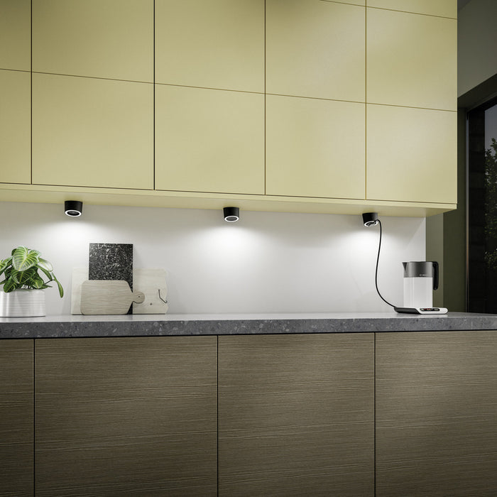 Naber | Unika 1 Farbwechsel LED, Leuchte, Einzelleuchte ohne Schalter, edelstahlfarbig