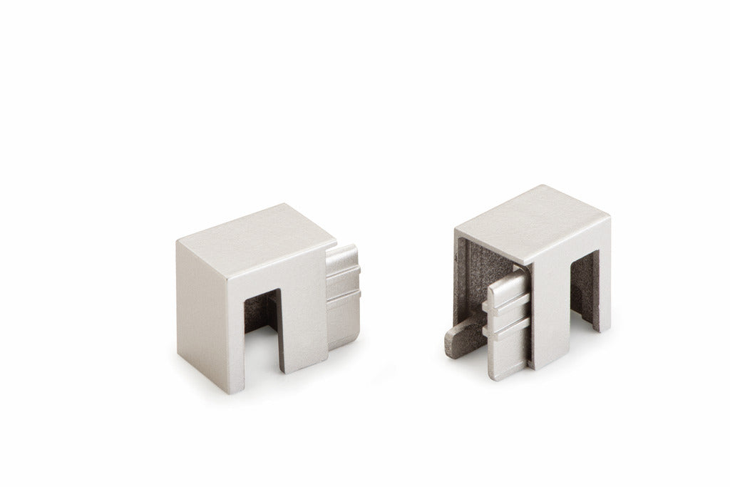 Domus Line | Andy Endkappen Set, , edelstahlfarbig