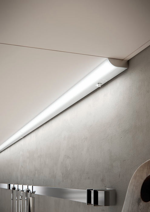 Naber Fluente LED alufarbig, Leuchte, L 450 mm, 8 W, 4100 K neutralweiß