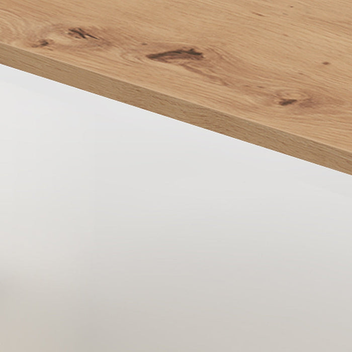 Hammerbacher | Schreibtisch C-Fuß 200x100cm Asteiche / Silber