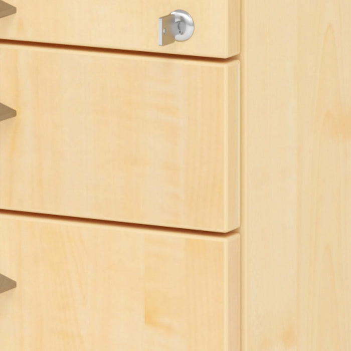 Hammerbacher | Rollcontainer 80cm, 1Schub, 1HR, Schl.BS Ahorn