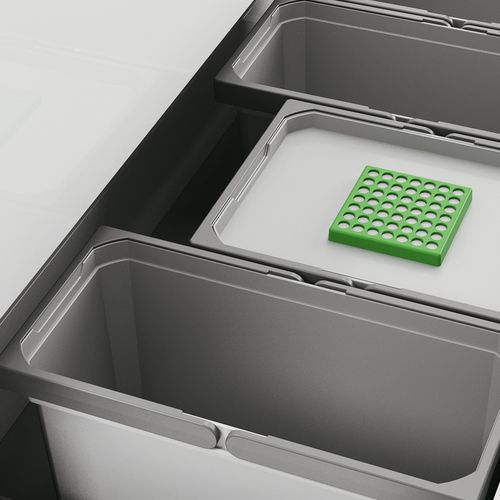 Naber | Cox® Box 235 S 1000-4 Bio Abfallsammler für vorhandene Auszüge hellgrau