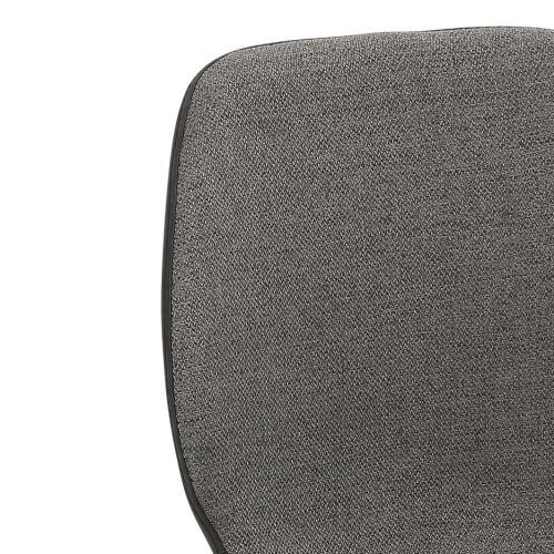 Tresenhocker | mySOLO | Anthrazit meliert Schwarz | Gestell Edelstahl gebürstet