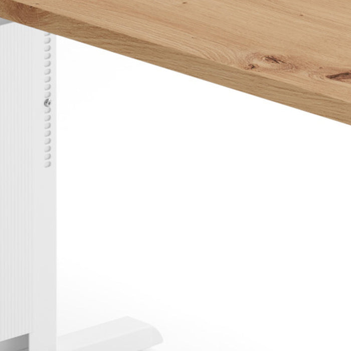 Hammerbacher | Schreibtisch C-Fuß 160x80cmAsteiche / Weiß