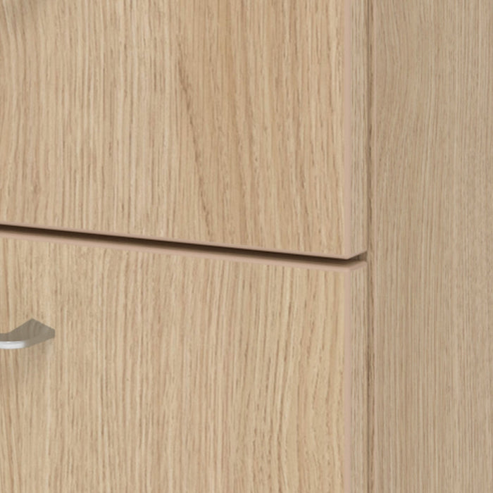 Hammerbacher | Rollcontainer 58cm, 3 Schübe, Schloß BS Eiche