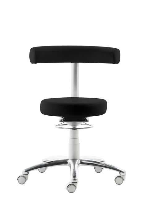 Funktionsdrehstuhl 1280 | Gestell Lichtgrau/Aluminium poliert