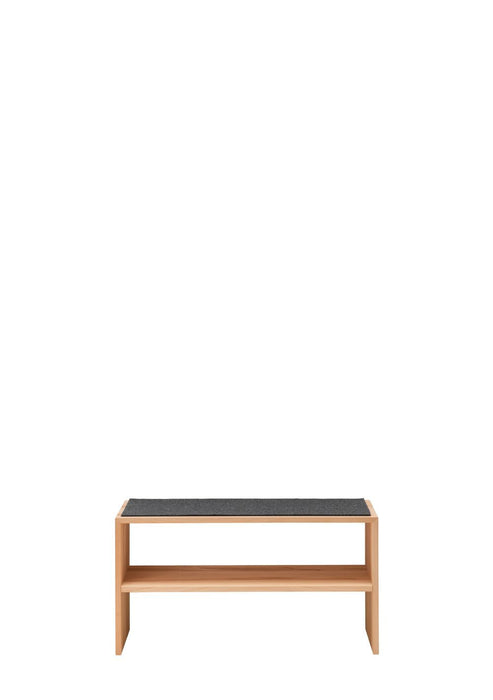 Gradel | Domus | 3872 | Bank | 88x46x37 | Kernbuche | Glas weiß satiniert