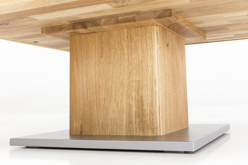 WOODLIVE | Alan | Couchtisch Massiv | Buche & Eiche