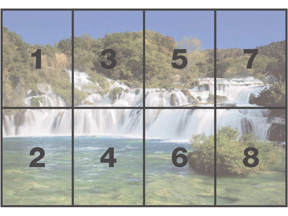 Papier Fototapete | Krka Falls | 368 x 254 cm