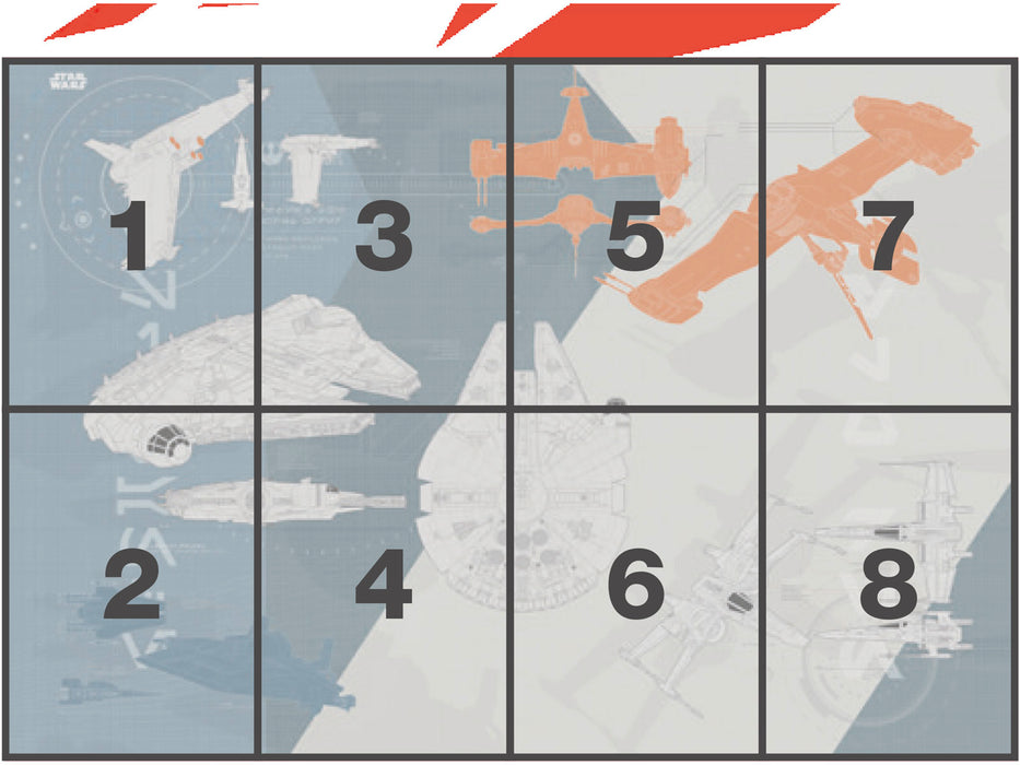 Papier Fototapete | STAR WARS Technical Plan | 368 x 254 cm