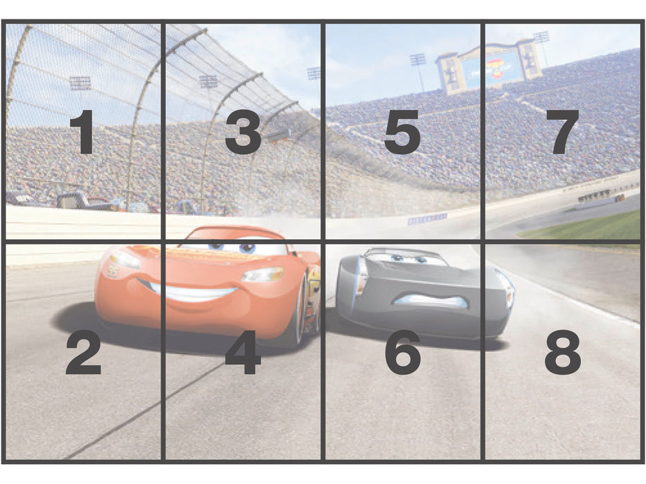 Papier Fototapete | Cars3 Curve | 368 x 254 cm