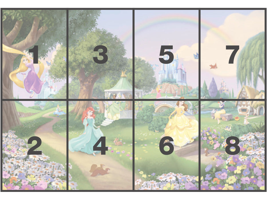 Papier Fototapete | Disney Princess Rainbow | 368 x 254 cm