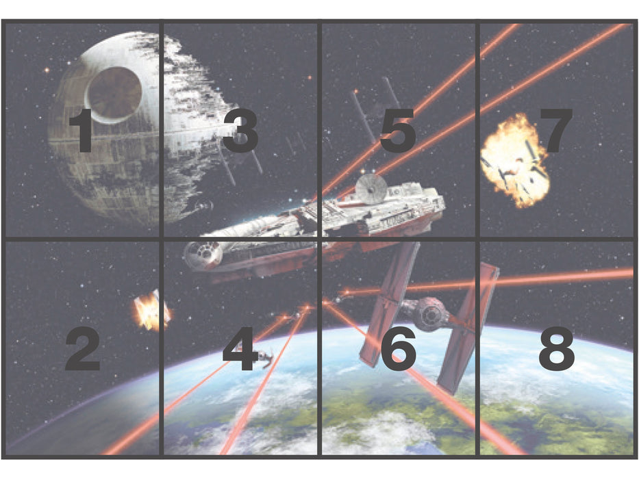 Papier Fototapete | STAR WARS Millennium Falcon | 368 x 254 cm