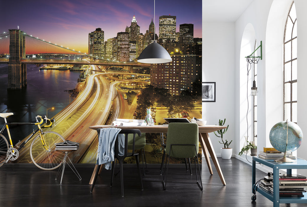 Papier Fototapete | NYC Lights | 368 x 254 cm