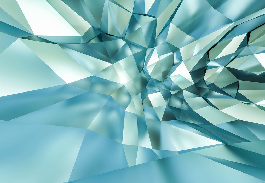 Papier Fototapete | 3D Crystal Cave | 368 x 254 cm