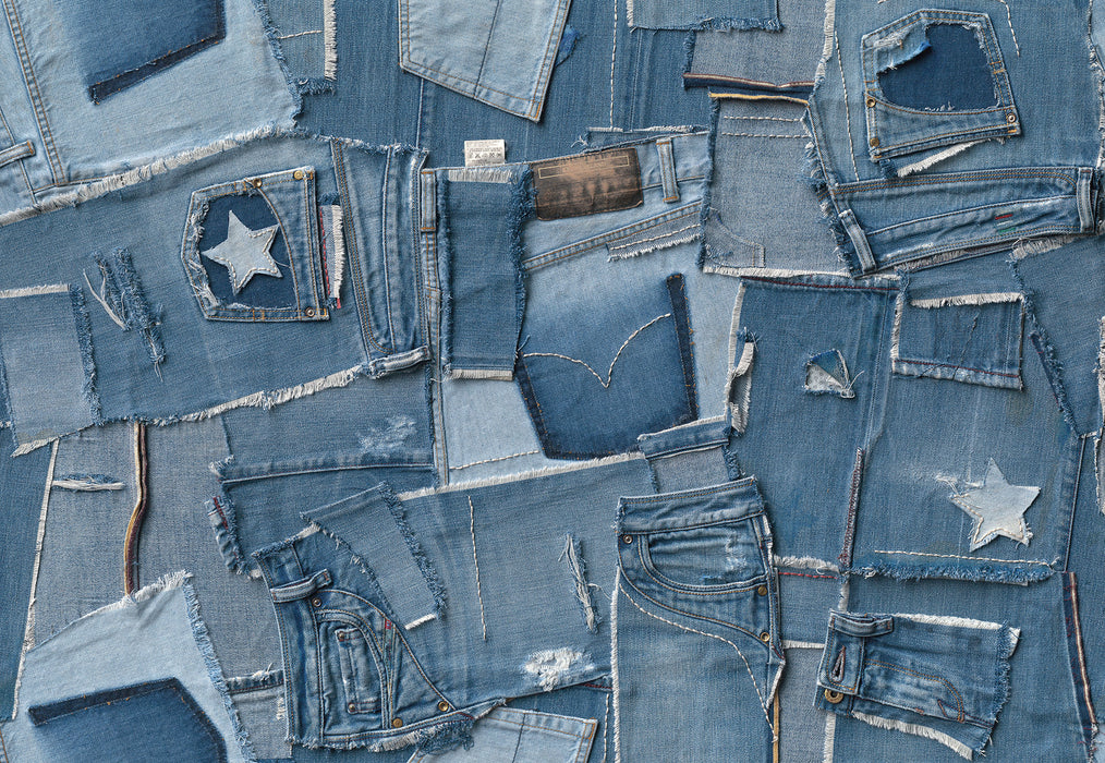 Papier Fototapete | Jeans | 368 x 254 cm