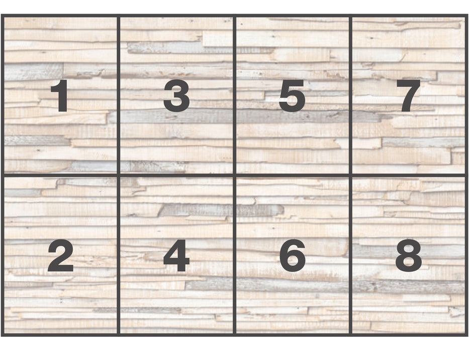 Papier Fototapete | Whitewashed Wood | 368 x 254 cm