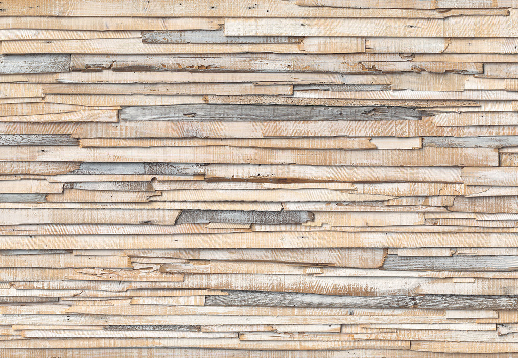 Papier Fototapete | Whitewashed Wood | 368 x 254 cm