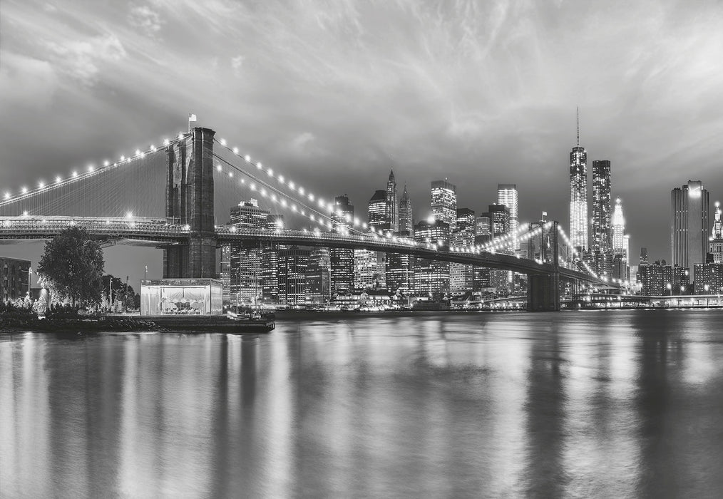 Papier Fototapete | Brooklyn B/W | 368 x 254 cm