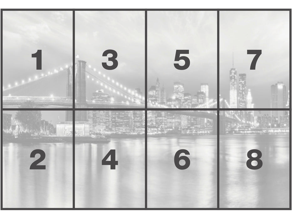 Papier Fototapete | Brooklyn B/W | 368 x 254 cm