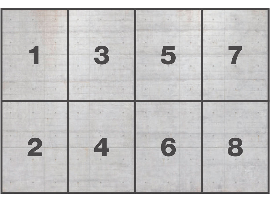 Papier Fototapete | Concrete Blocks | 368 x 254 cm