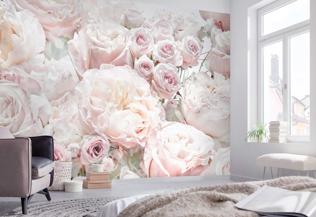 Papier Fototapete | Spring Roses | 368 x 254 cm