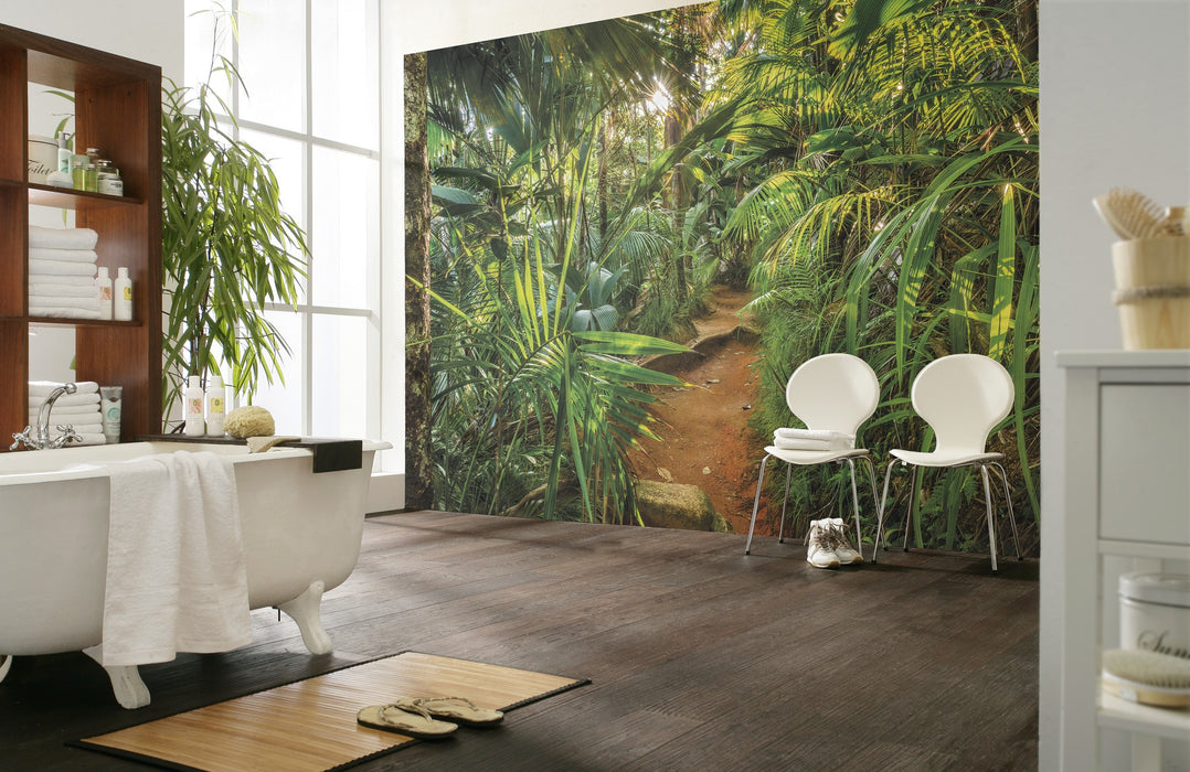 Papier Fototapete | Jungle Trail | 368 x 254 cm