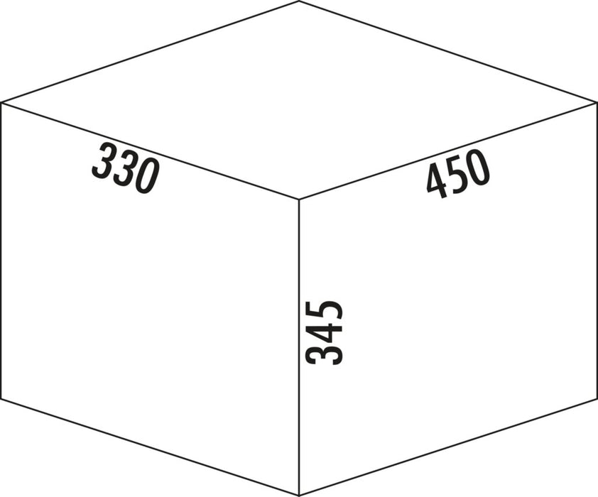 Naber | Double Shorty plus Abfallsammler für Drehtüren anthrazit