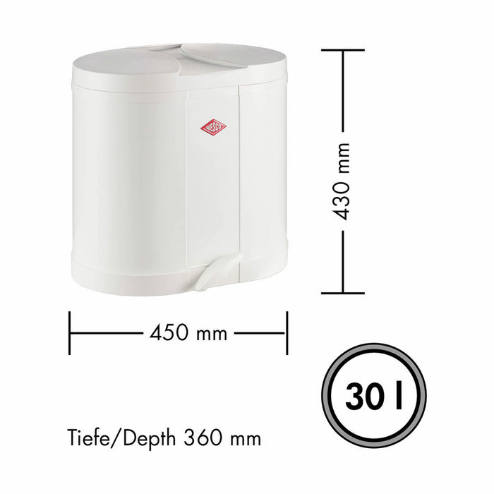 Wesco | Ökosammler 170, freistehender Behälter, weiß