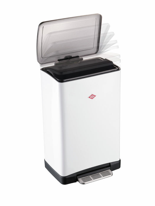 Wesco | Big Double Boy, freistehender Behälter, weiß matt