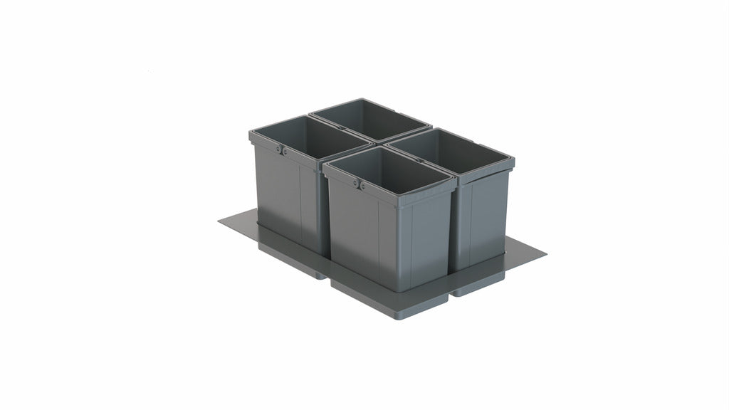 Wesco | Pullboy Versa 265 S/500-4, Abfallsammelsystem, oriongrau, H 265 mm