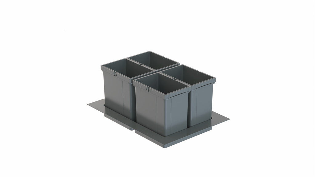 Wesco | Pullboy Versa 265 K/600-4, Abfallsammelsystem, oriongrau, H 265 mm