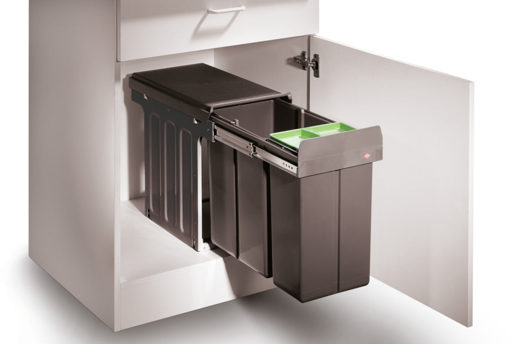 Naber | Bio Double 30 DT Abfallsammler für Drehtüren Biodeckel anthrazit