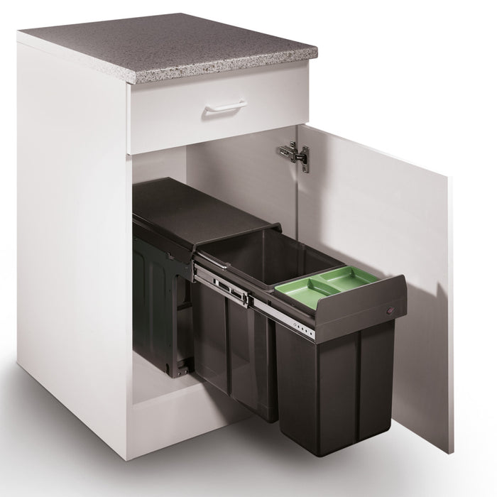 Naber | Bio Double Master Abfallsammler für Drehtüren Biodeckel anthrazit