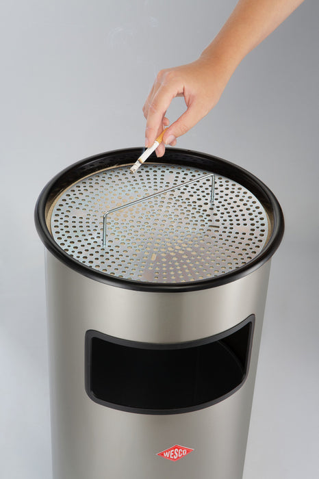 Wesco | Standascher 50 mit Sieb und Einsatz, Standascher, neusilber