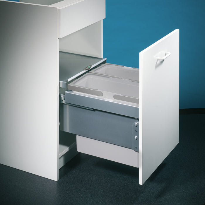 Naber | Cox® Base 360 S 450-2 Abfallsammler für Frontauszüge hellgrau 360 mm