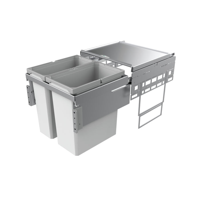 Naber | Cox® Base 460 S 500-2 Abfallsammler für Frontauszüge hellgrau 460 mm