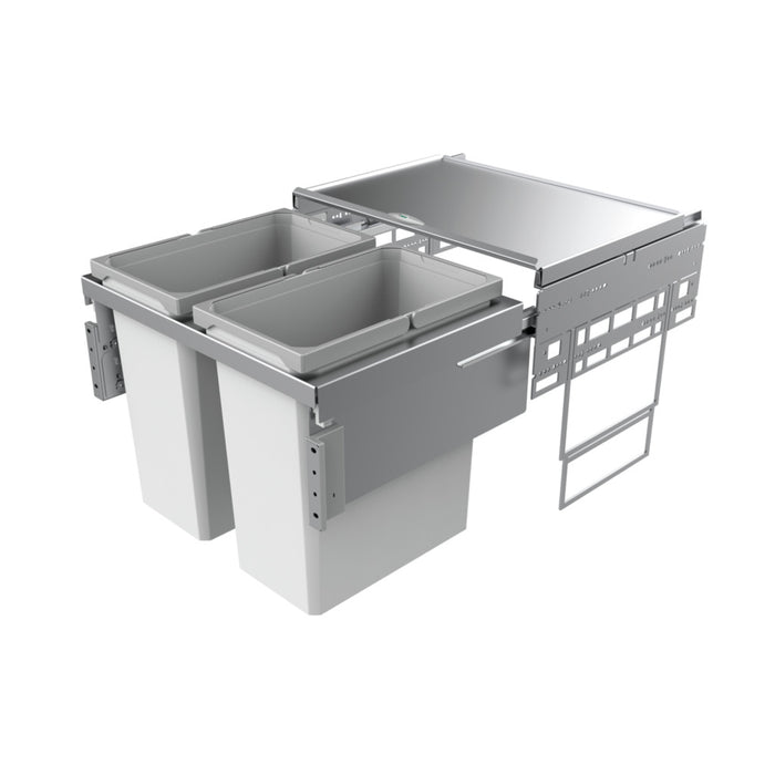 Naber | Cox® Base 460 S 600-2 Abfallsammler für Frontauszüge hellgrau 460 mm