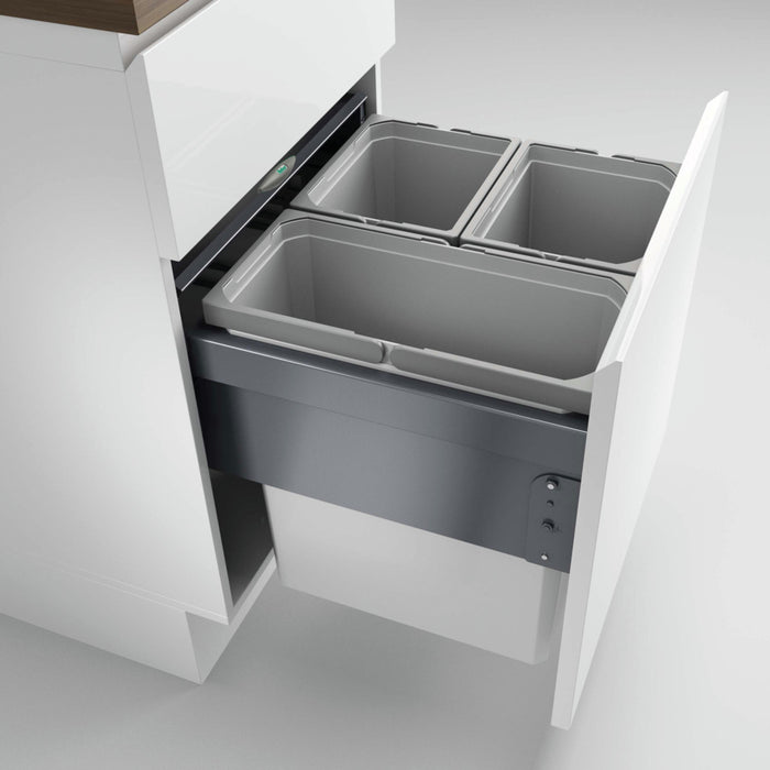 Naber | Cox® Base 460 S 500-3 Abfallsammler für Frontauszüge hellgrau 460 mm