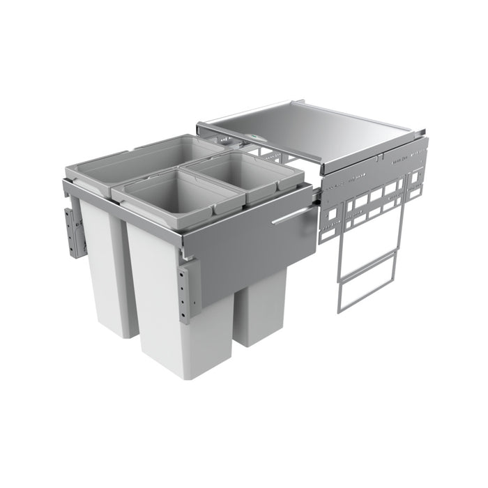 Naber | Cox® Base 460 S 500-3 Abfallsammler für Frontauszüge hellgrau 460 mm
