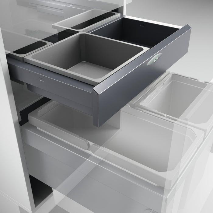 Naber | Cox Board® 500 Abfallsammler für Frontauszüge silber