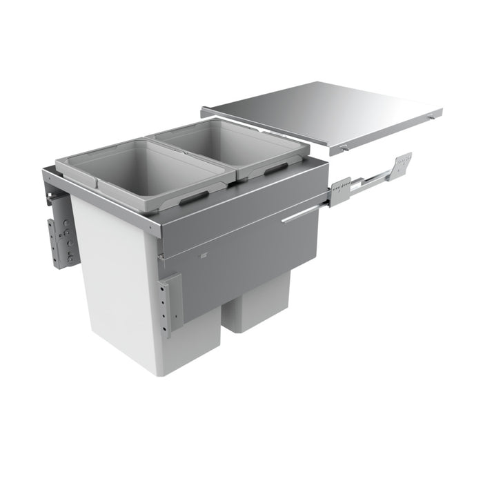 Naber | Cox Clan® 490 500-2 Abfallsammler für Frontauszüge hellgrau 490 mm