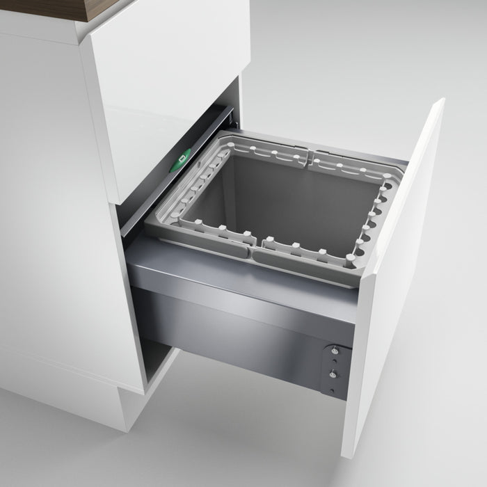 Naber | Cox® Base 360 R 500-1 Abfallsammler für Frontauszüge hellgrau 360 mm