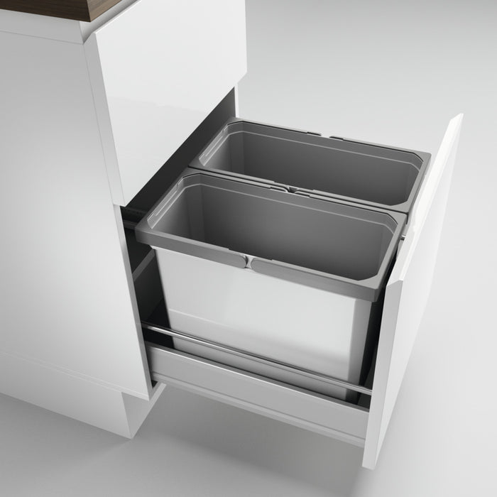 Naber | Cox® Box 360 S 450-2 Abfallsammler für vorhandene Auszüge hellgrau