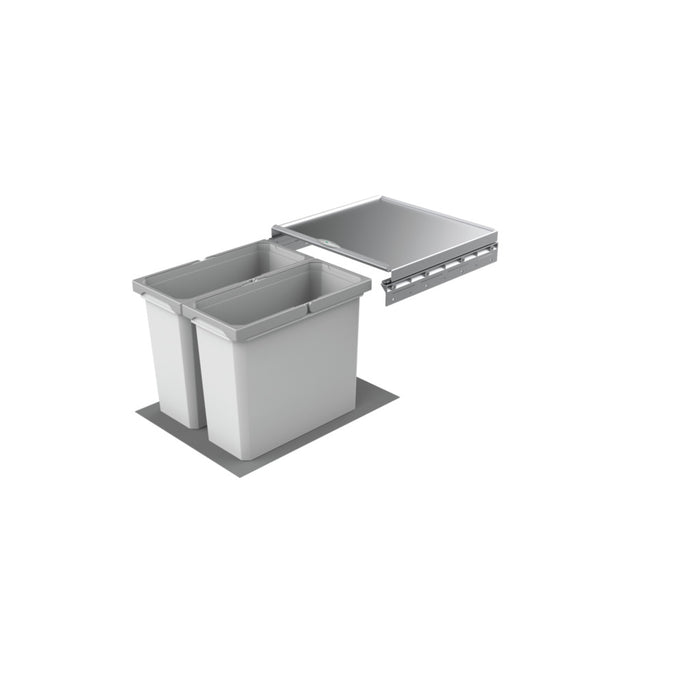 Naber | Cox® Box 360 S 450-2 Abfallsammler für vorhandene Auszüge hellgrau