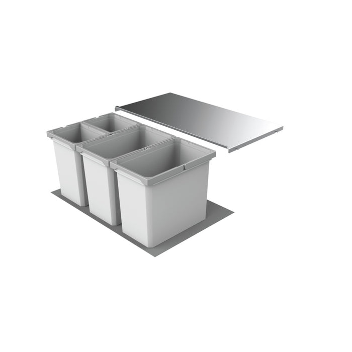 Naber | Cox® Box 350 S 800-4 Abfallsammler für vorhandene Auszüge hellgrau